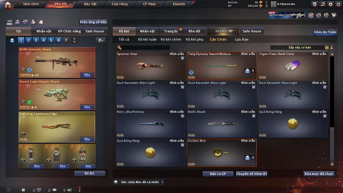 shop acc cf uy tin gia re